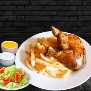 cuarto de pollo a la brasa peruano