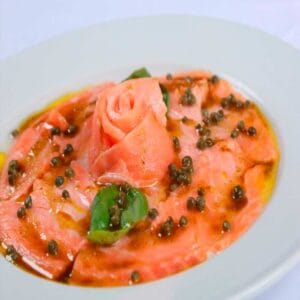 carpacho de Salmon