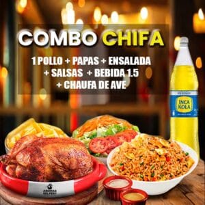 polloa ala brasa con arroz chaufa